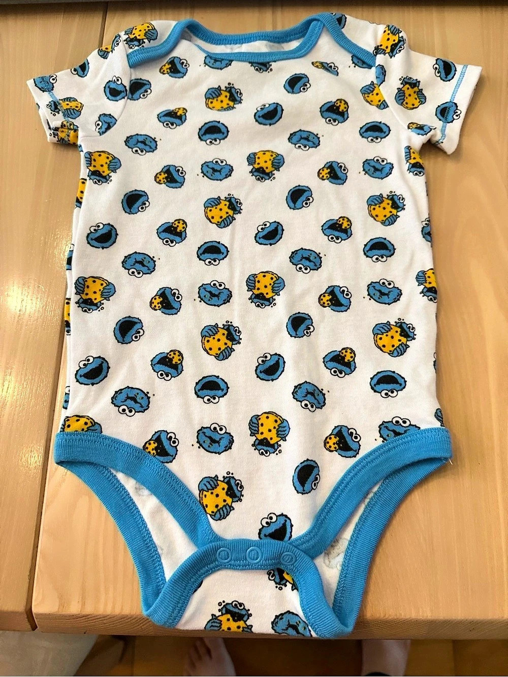 Sesame Street Cookie Monster All-Over Print Bodysuit Baby 18M